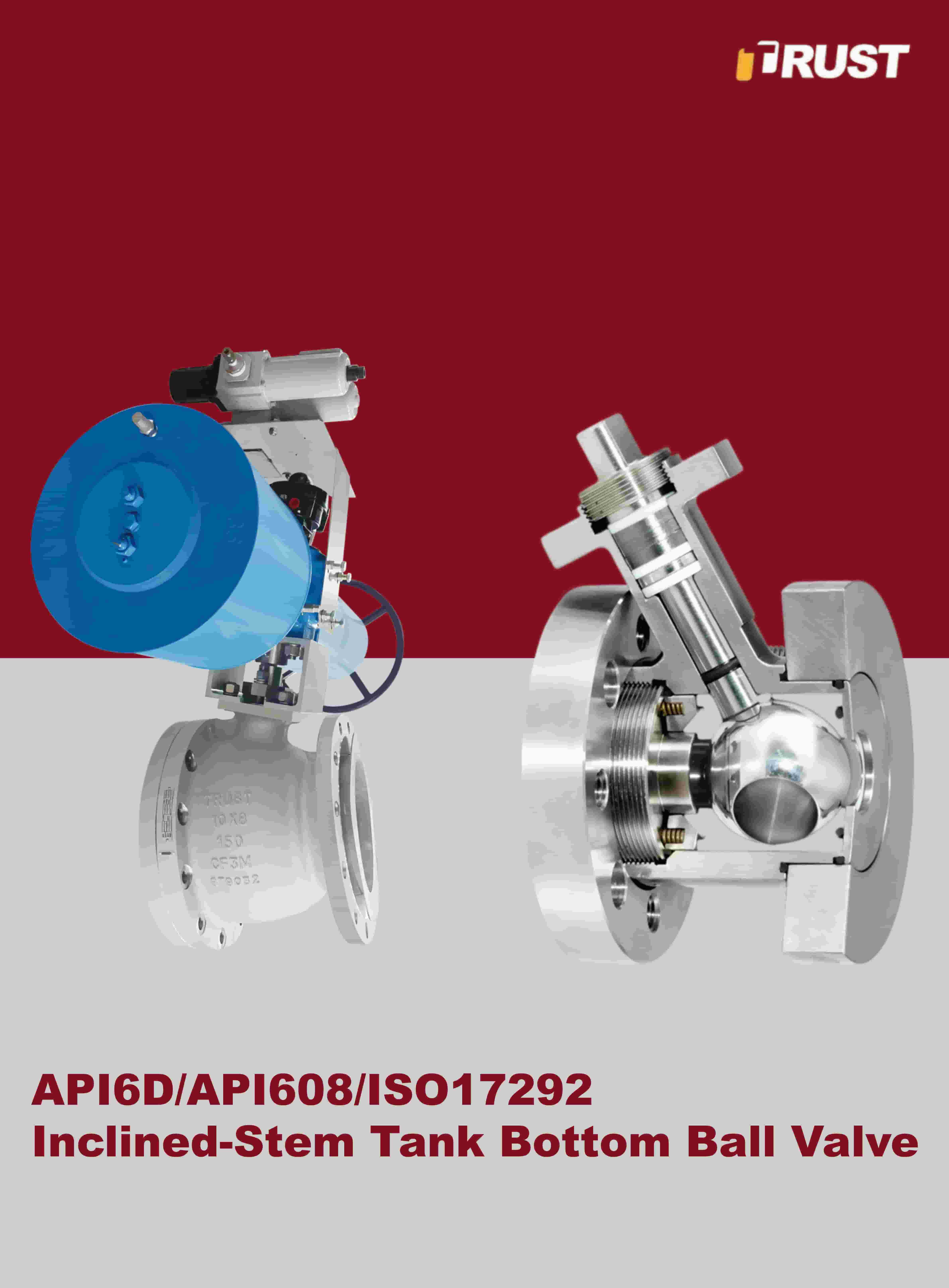 Válvulas de Bola de Fondo de Tanque con Vástago Inclinado