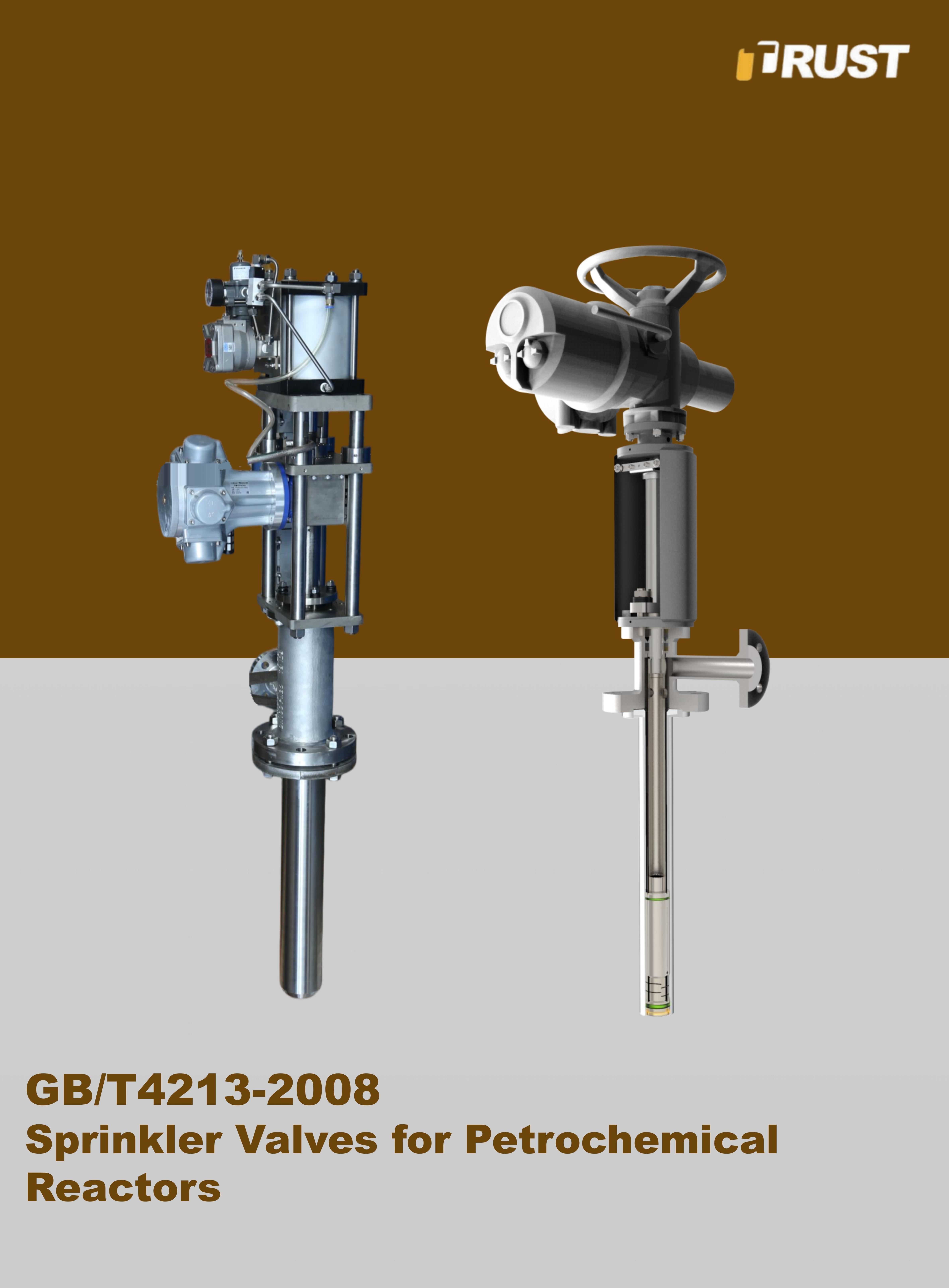 Válvulas de Aspersores para Reactores Petroquímicos