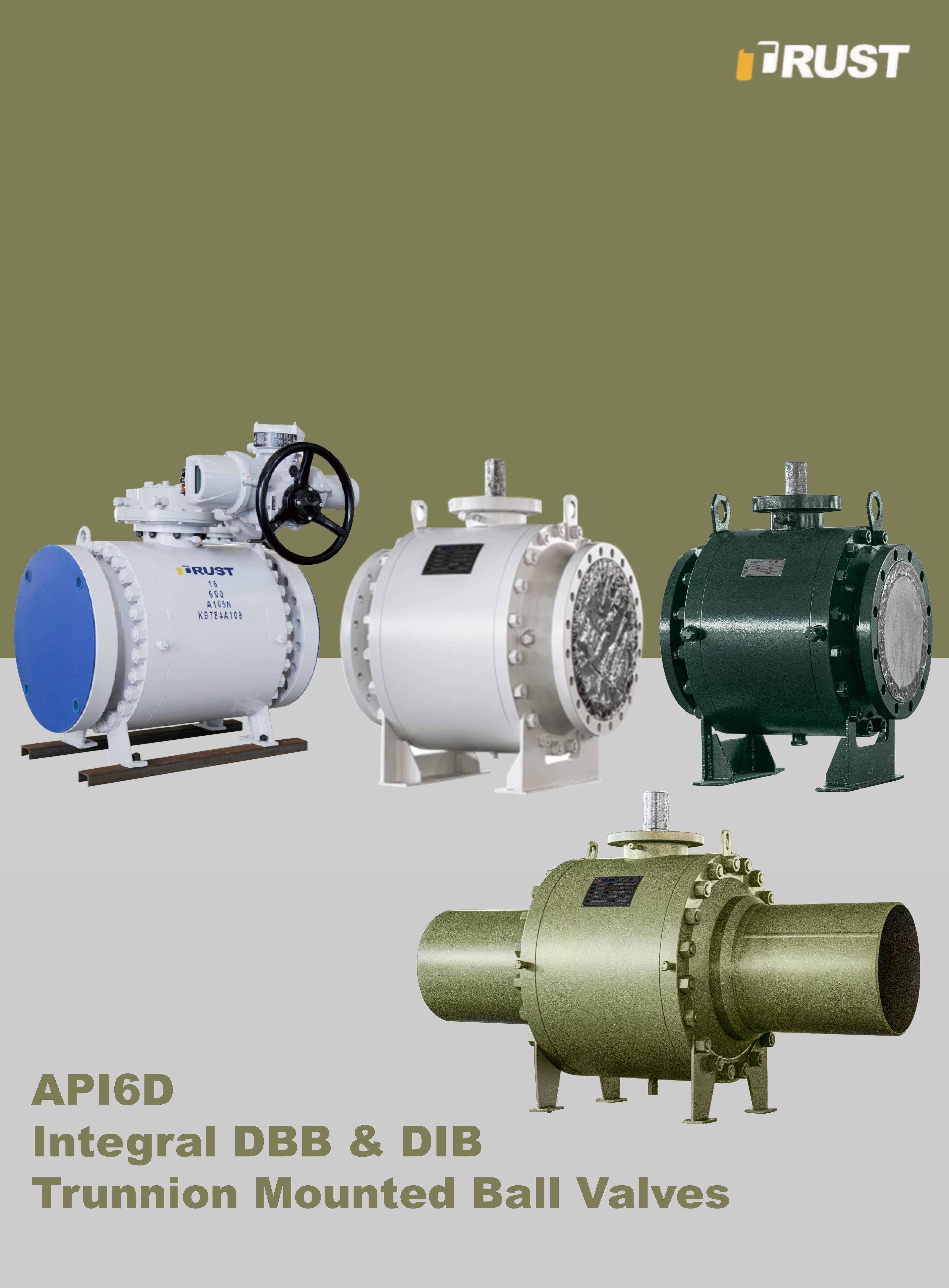 Válvulas de Bola Montadas sobre Trunnion con DBB & DIB Integrados